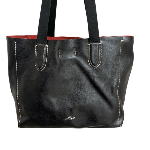 Coach black leather derby bag 58660 - Picture 1 of 12
